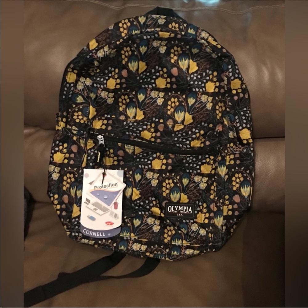 NWT OLYMPIA poppy backpack (fits computer)